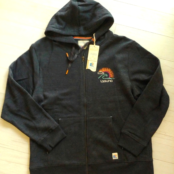 Laguna NEW mens Beach Fleece Full Zip Jacket - Picture 4 of 10